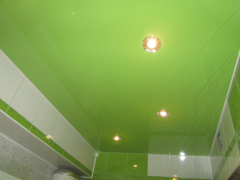 зеленый потолок