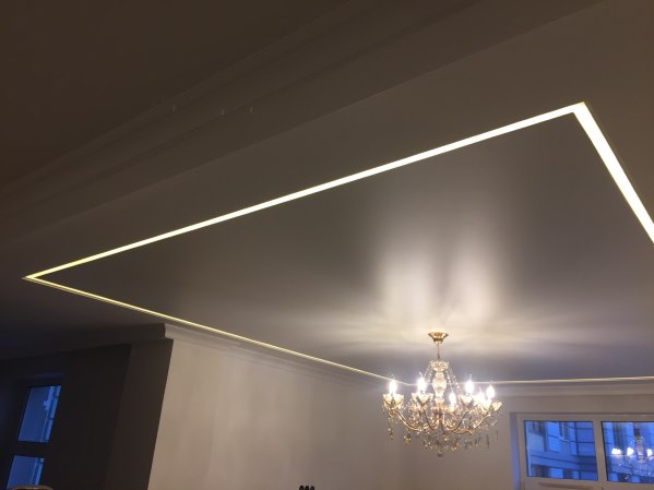 натяжной потолок с led подсветкой